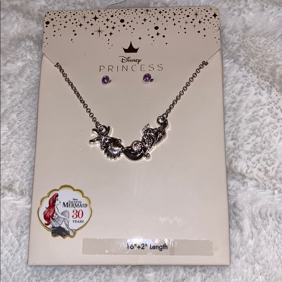 Disney Other - SOLD ❌Disney’s Little Mermaid Necklace & Earrings